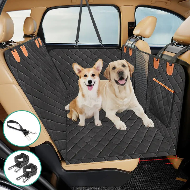 Funda de asiento con carga térmica para mascotas montada en el automóvil
